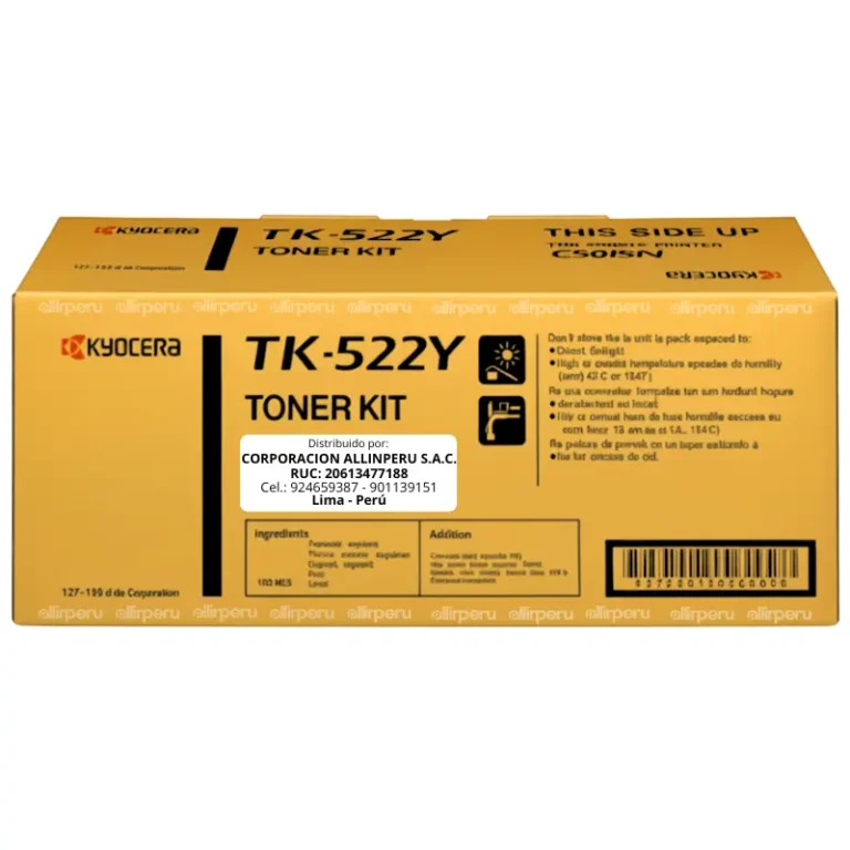 Toner Kyocera TK-522Y Yellow para FS-C5015N TK522Y