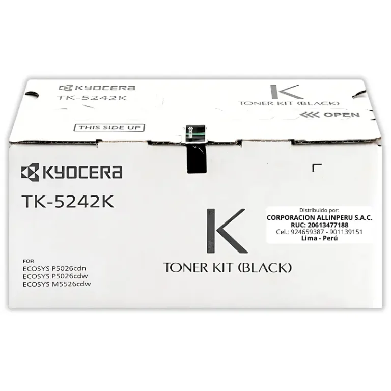 Toner Kyocera TK-5242K Negro para Ecosys M5526cdw Original