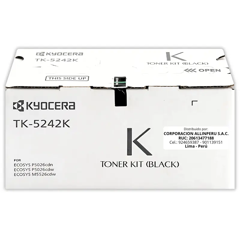 Toner Kyocera TK-5242K Negro para Ecosys M5526cdw Original Toner Kyocera TK-5242K Negro para Ecosys M5526cdw Original
