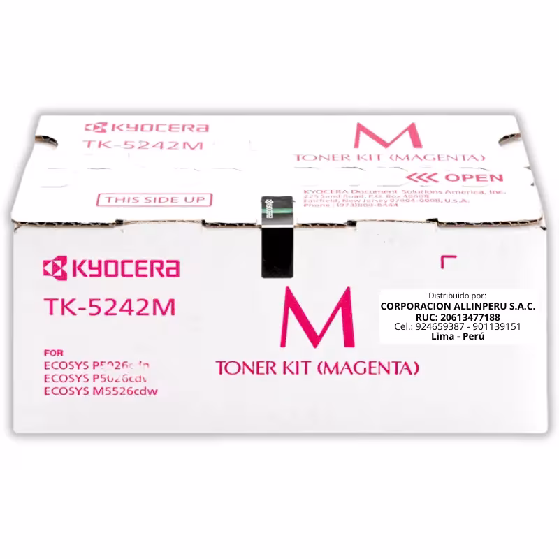 Toner Kyocera TK-5242M Magenta para Ecosys M5526cdw Original