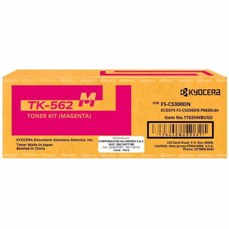 Toner Kyocera TK-562M Magenta para FS-C5300DN 10.000 Páginas