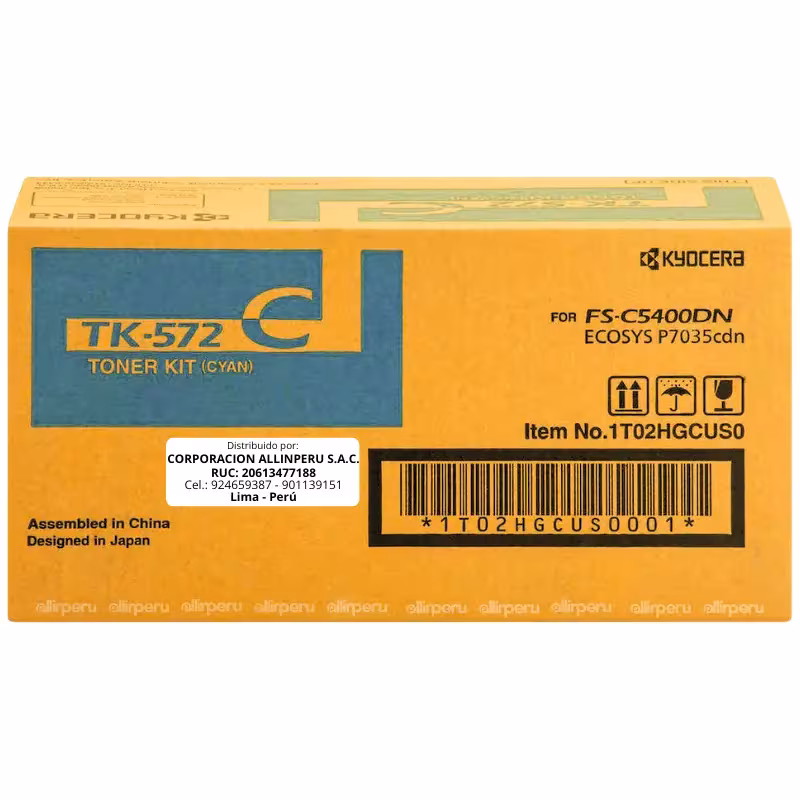 Toner Kyocera TK-572C Cyan para FS-C5400DN TK572C