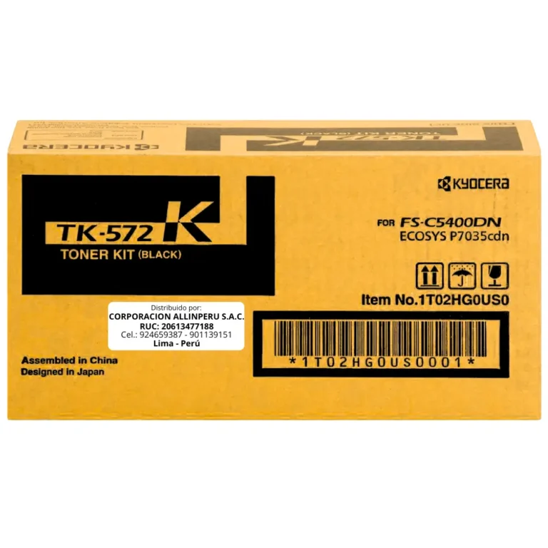 Toner Kyocera TK-572K Negro para FS-C5400, FS-C5400DN TK572K