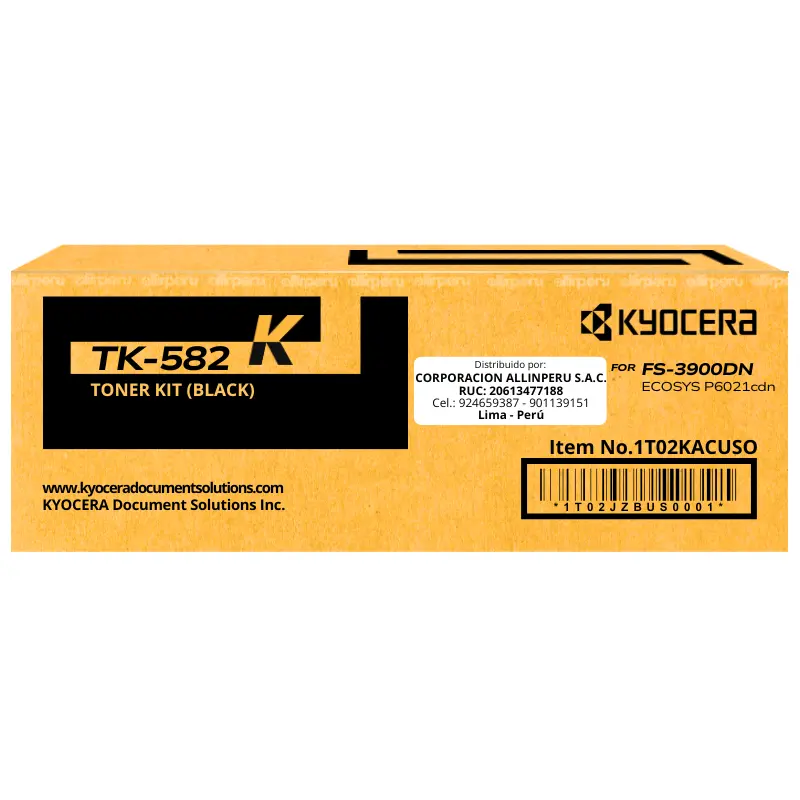 Toner Kyocera TK-582K Negro para FS-C5150DN TK582K Toner Kyocera TK-582K Negro para FS-C5150DN TK582K