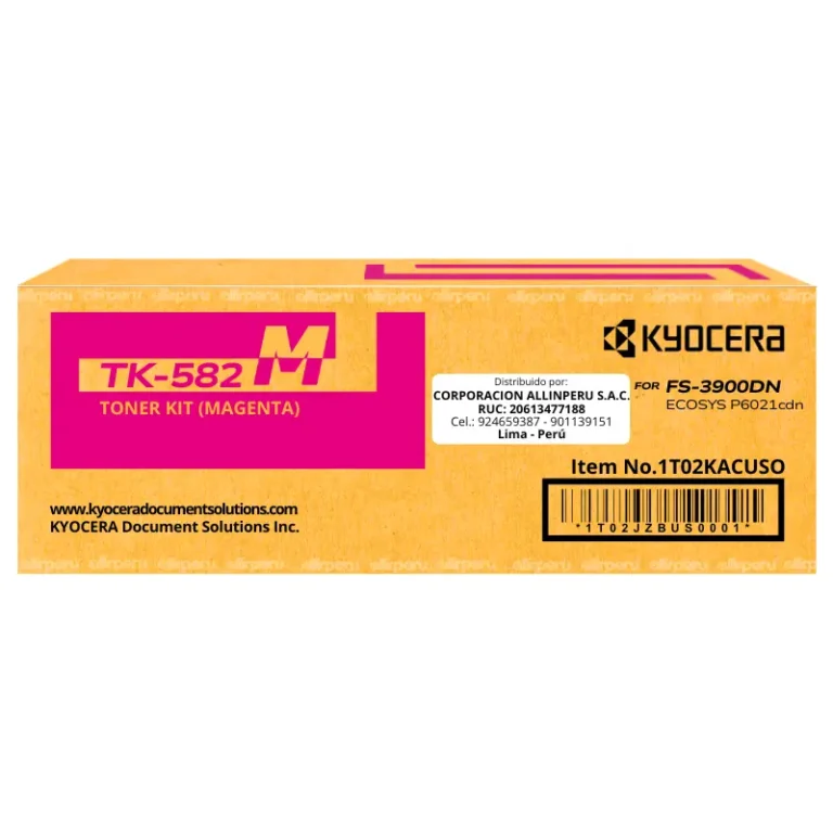Toner Kyocera TK-582M Magenta para FS-C5150DN TK582M