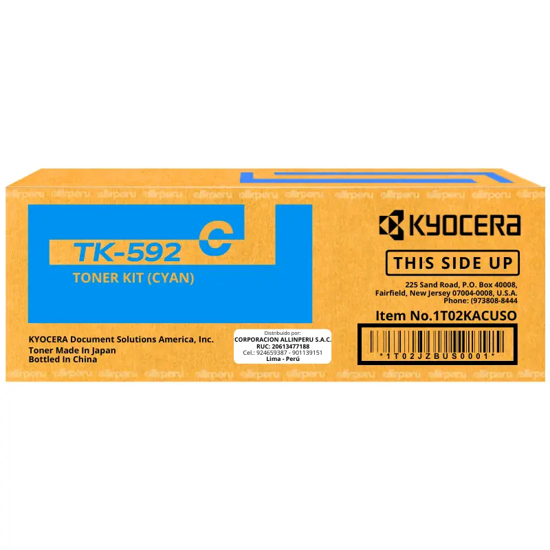 Toner Kyocera TK-592C Cyan para FS-C2026MFP TK592C
