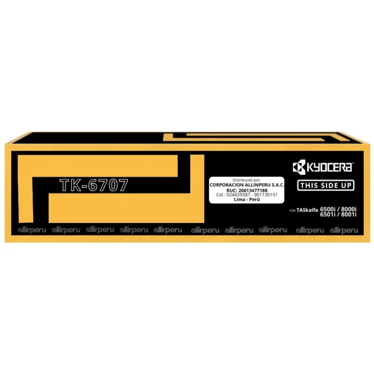 Toner Kyocera TK-6707 Negro para 6500i, 6501i, 8000i, 8001i TK6707
