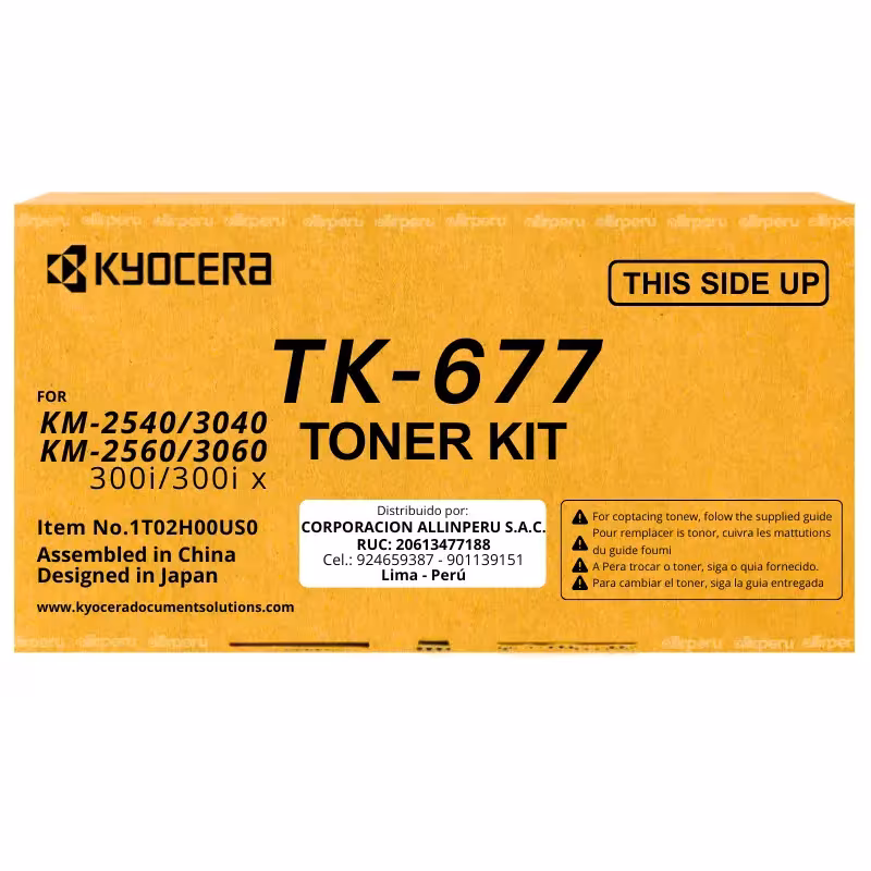 Toner Kyocera TK-677 Negro para KM-2540, KM-2560 TK677