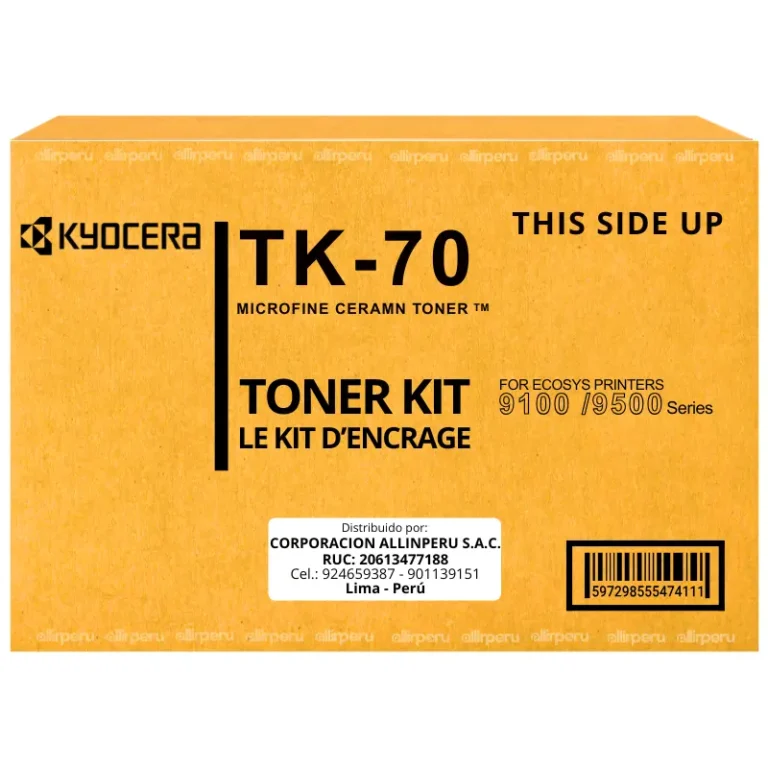Toner Kyocera TK-70 Negro para FS-9100, FS-9500 TK70