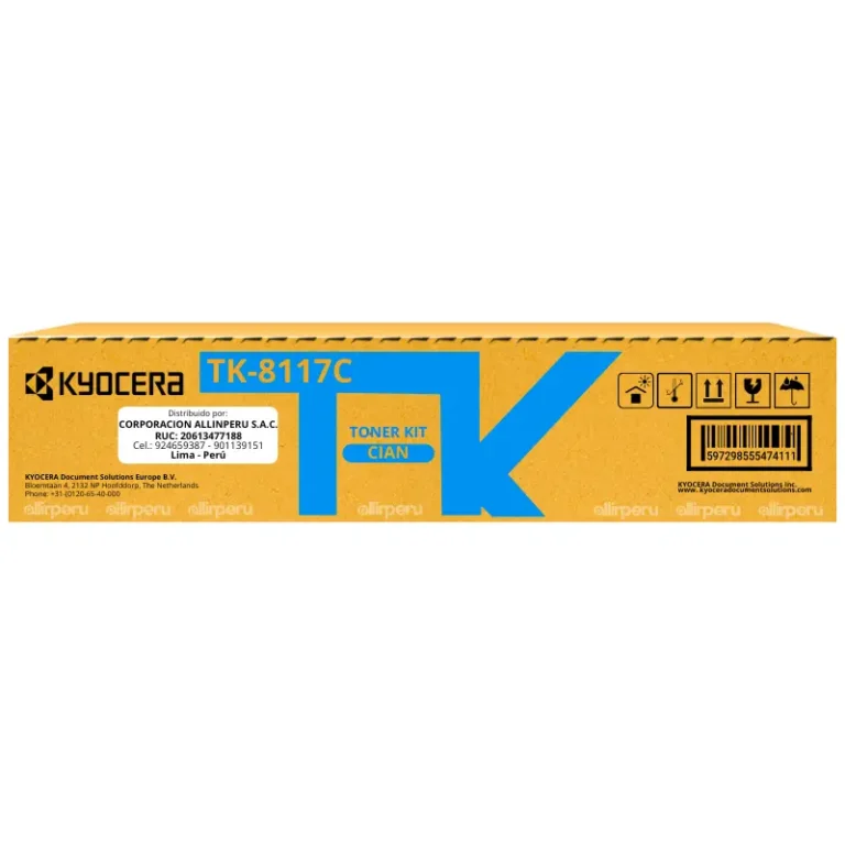 Toner Kyocera TK-8117C Cyan para Ecosys M8130cidn TK8117C