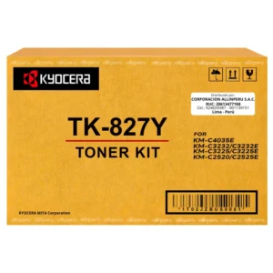 Toner Kyocera TK-827Y Yellow para KM-C2520, KM-C2525E