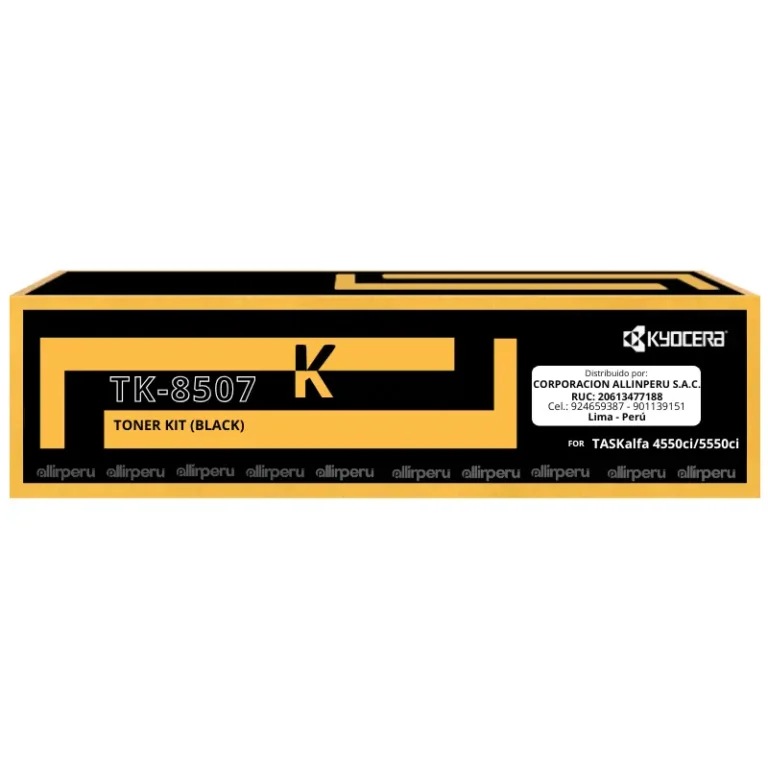 Toner Kyocera TK-8507K Negro 30,000 Páginas TK8507K