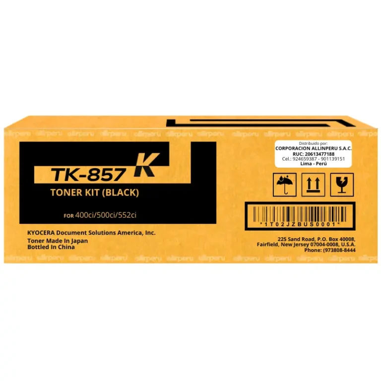 Toner Kyocera TK-857K Negro 25.000 Páginas TK857K