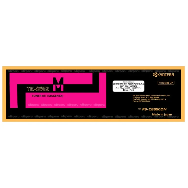 Toner Kyocera TK-8602M Magenta para FS-C8650DN TK8602M