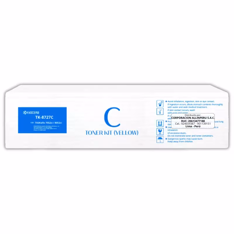 Toner Kyocera TK-8727C Cyan para TaskAlfa 8052Ci Original