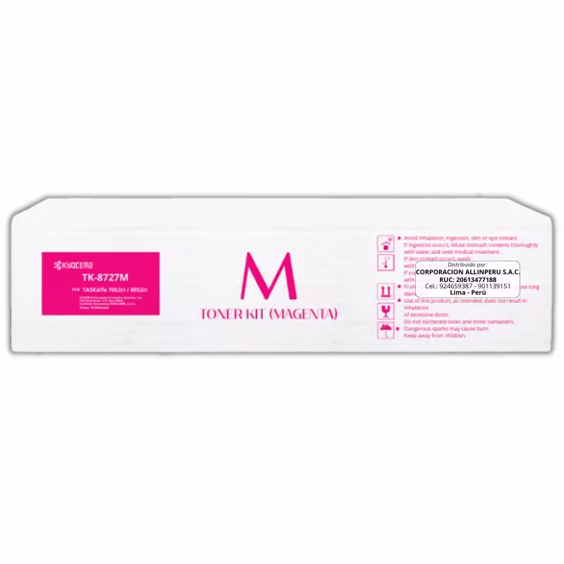 Toner Kyocera TK-8727M Magenta para TaskAlfa 8052Ci Original