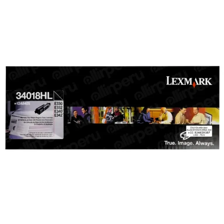 Toner Lexmark 34018HL negro 6,000 páginas