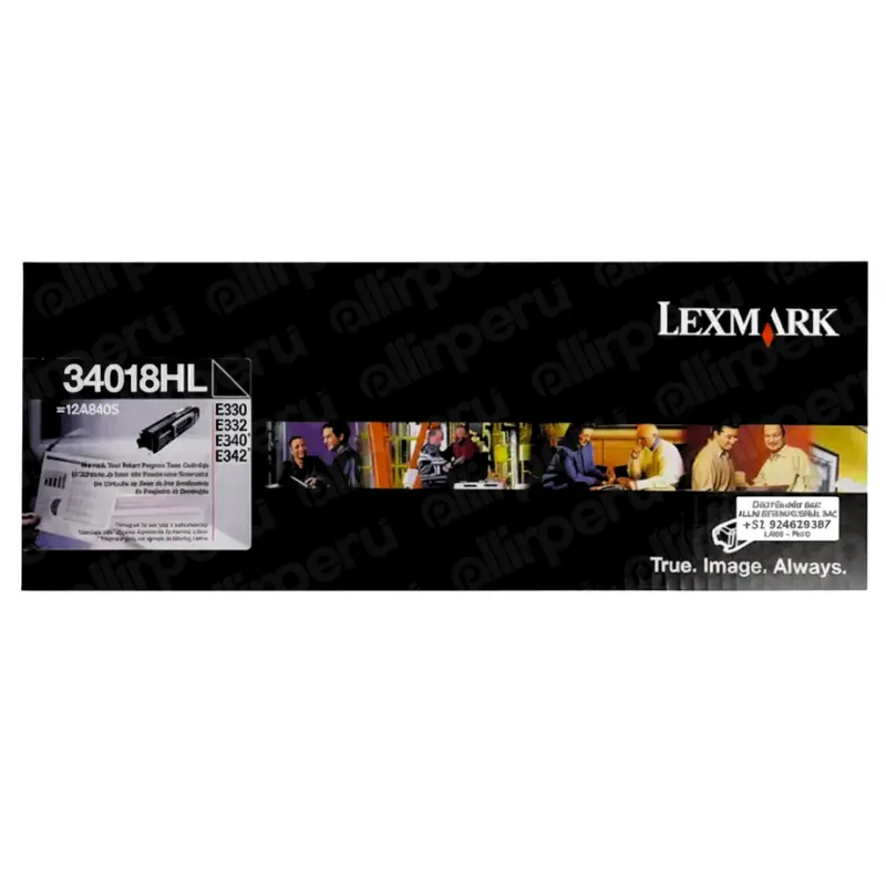 Toner Lexmark 34018HL negro 6,000 páginas