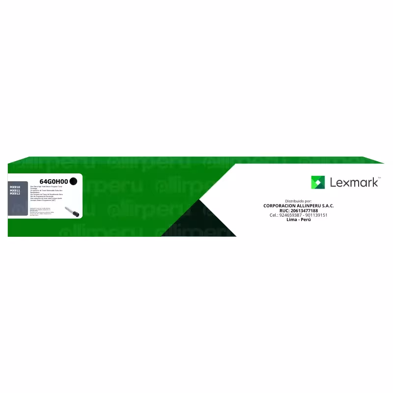 Toner Lexmark 64G0H00 negro para MX910, MX911, MX912