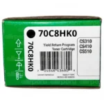 Toner Lexmark 70C8HK0 negro 4,000 páginas