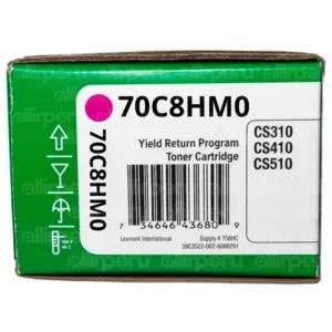 Toner Lexmark 70C8HM0 Magenta 3,000 páginas