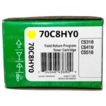 Toner Lexmark 70C8HY0 Yellow 3,000 Páginas