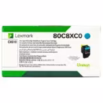 Toner Lexmark 80C8XC0 Cyan 4,000 páginas