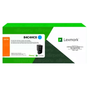 Toner Lexmark 84C4HC0 Cyan 16,000 Páginas para CX725dhe