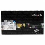 Toner Lexmark C734A1CG Cyan para C734, C736, X734, X736, X738