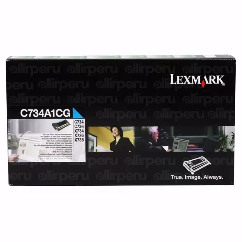 Toner Lexmark C734A1CG Cyan para C734, C736, X734, X736, X738