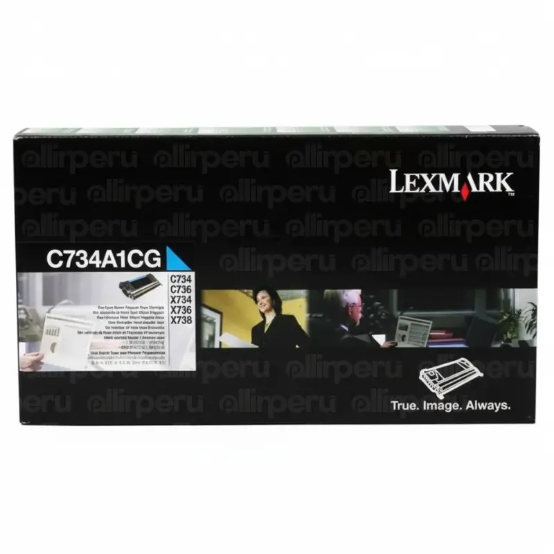 Toner Lexmark C734A1CG Cyan para C734, C736, X734, X736, X738