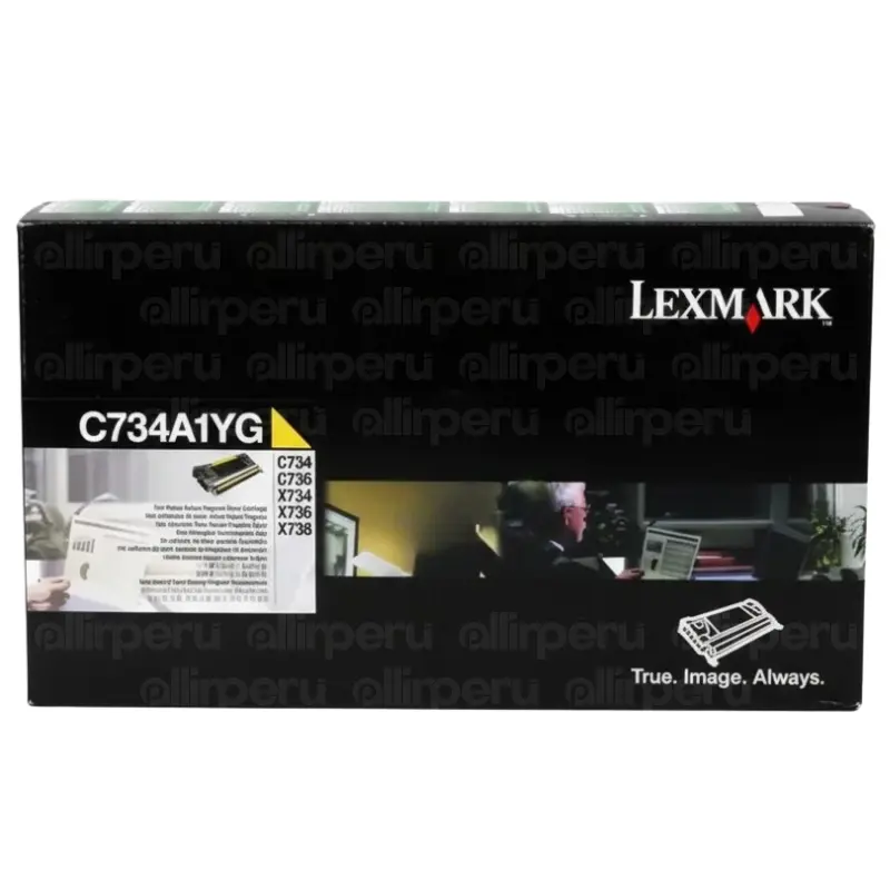 Toner Lexmark C734A1YG Yellow para C734, C736, X734, X736, X738 Toner Lexmark C734A1YG Yellow para C734, C736, X734, X736, X738