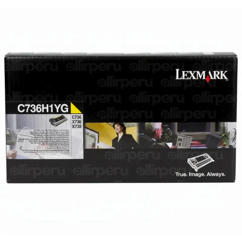 Toner Lexmark C736H1YG Yellow para C736, X736, X738