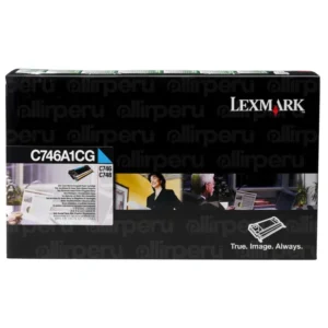 Toner Lexmark C746A1CG Cyan para C748de, C746dn