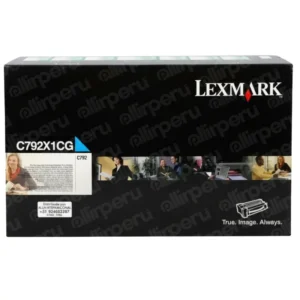 Toner Lexmark C792X1CG Cyan 20,000 páginas Alto Rendimiento