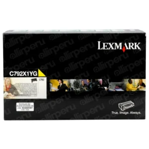 Toner Lexmark C792X1YG Yellow Alto Rendimiento 20.000 Páginas