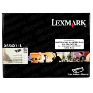 Toner Lexmark T654X11L negro 36,000 páginas