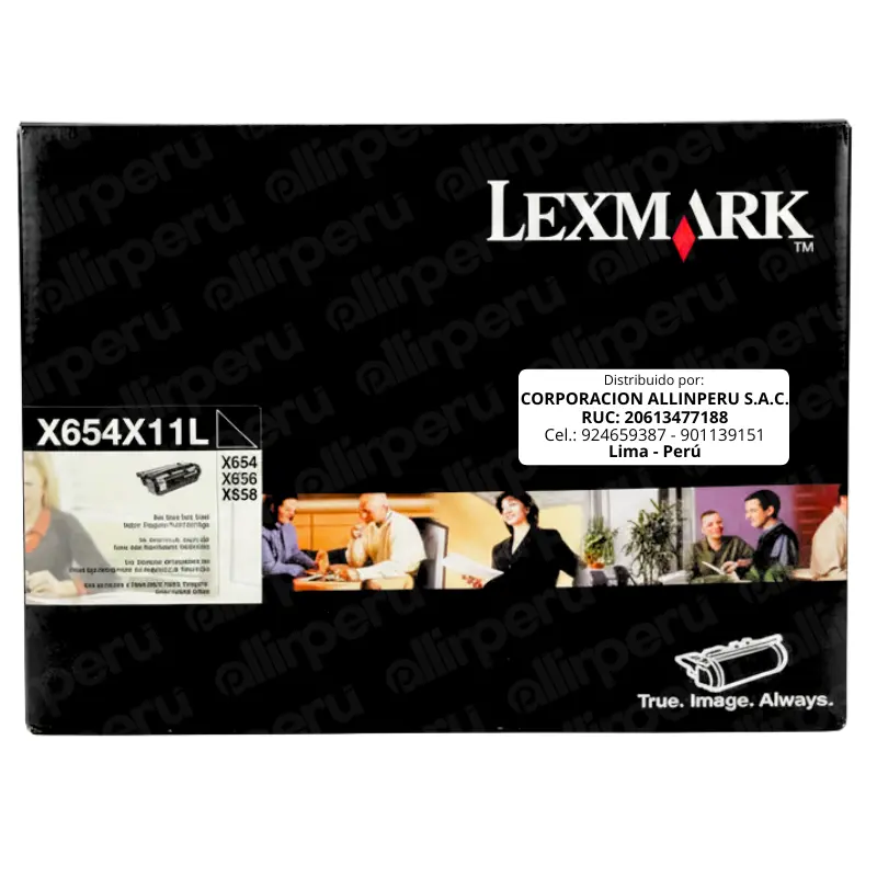 Toner Lexmark T654X11L negro 36,000 páginas