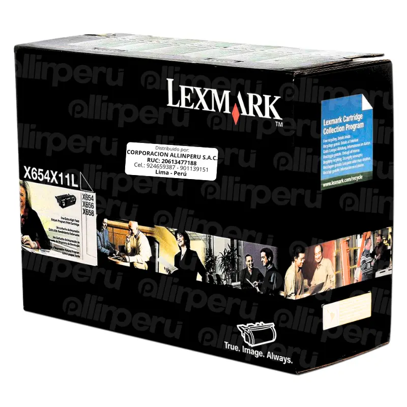 Toner Lexmark X654X11L para X654, X656, X658