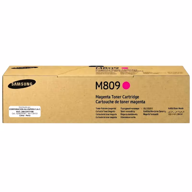 Toner Samsung CLT-M809S magenta original SS649A sellado fábrica 15000 páginas