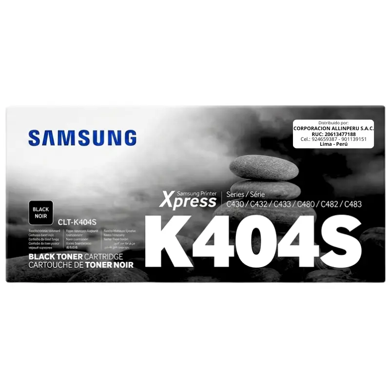 Tóner Samsung CLT-K404S Negro Original Tóner Samsung CLT-K404S negro original sellado AllinPerú