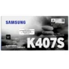Tóner Samsung CLT-K407S negro original sellado vista frontal