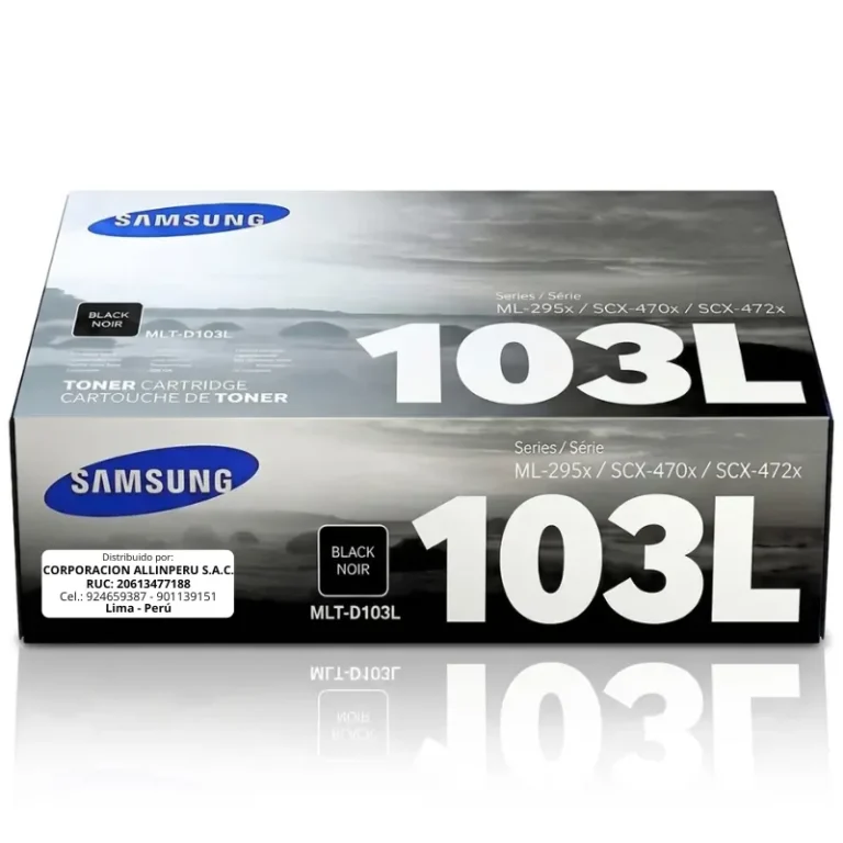Toner Samsung MLT-D103L negro original caja sellada frontal