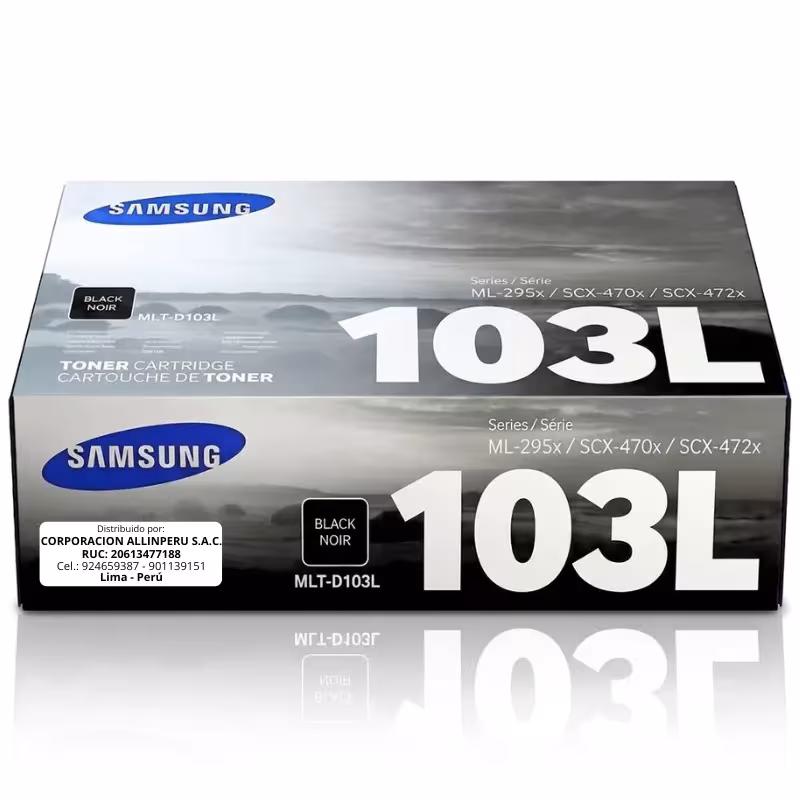 Toner Samsung MLT-D103L negro original caja sellada frontal