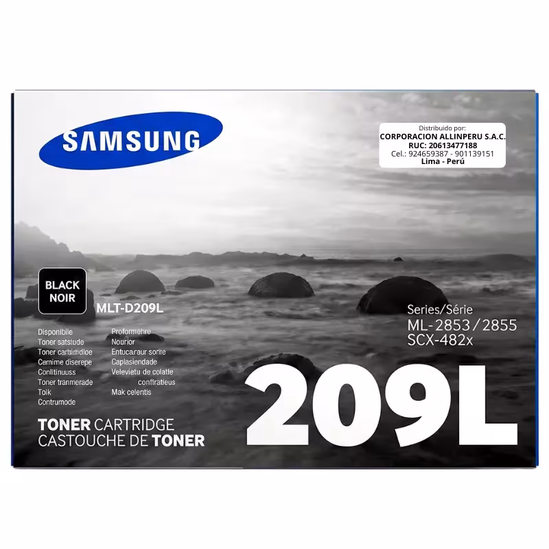 Toner Samsung MLT-D209L negro original vista frontal