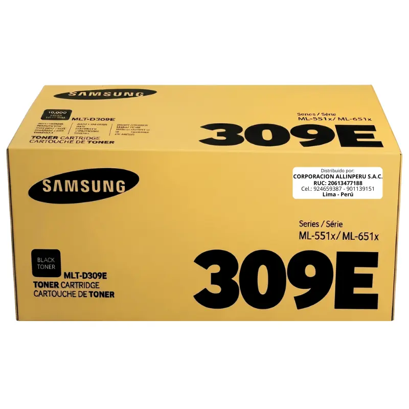 Toner Samsung MLT-D309E SV092A original negro vista frontal