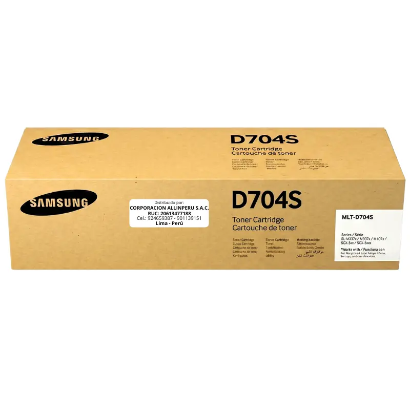 Toner Samsung MLT-D704S SS770A original negro para SL-K3300NR