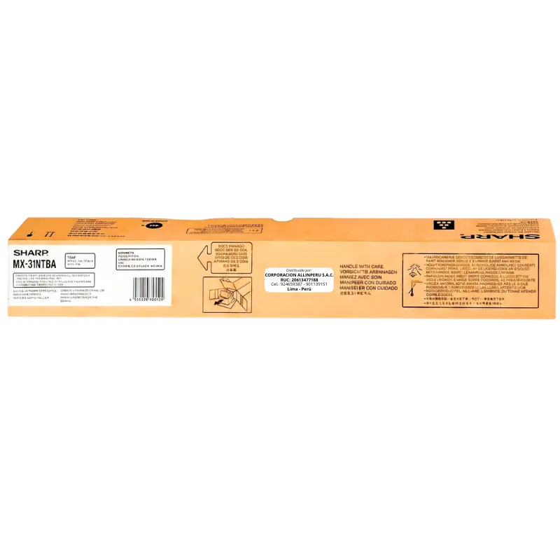 Tóner Sharp MX-31NTBA Negro original para MX-2600N y MX-3100N