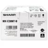 Tóner Sharp MX-C30NTB Negro original caja sellada vista frontal