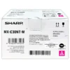 Tóner Sharp MX-C30NTM Magenta original caja sellada vista frontal